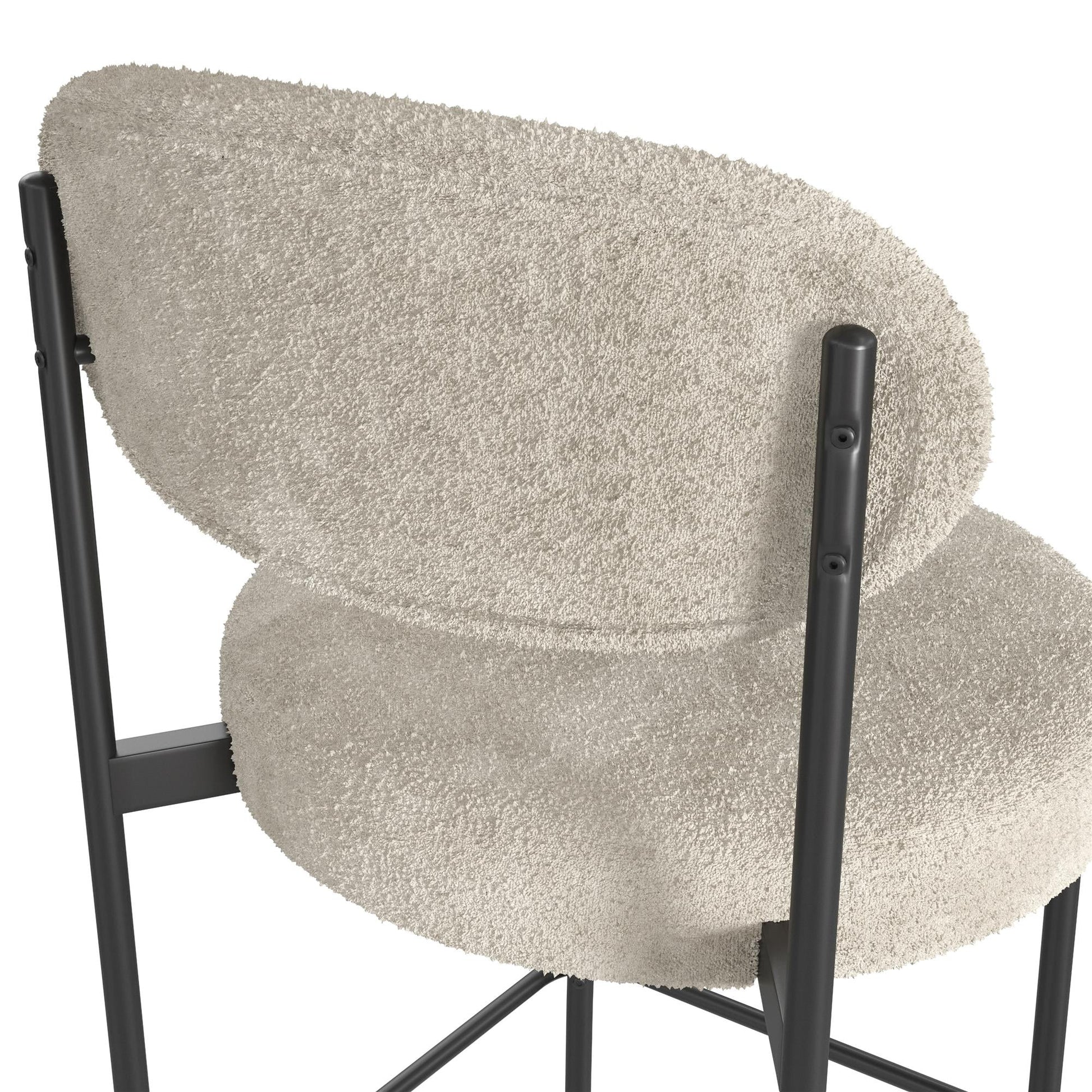 Boucle Counter Stool, Cream