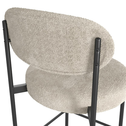 Boucle Counter Stool, Cream