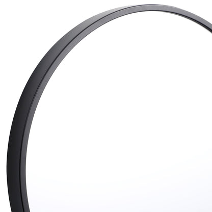 (4 Pack)  X Black round Small Decorative Wall Mirror for Bathroom or Living Room