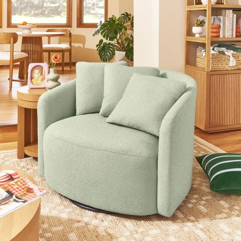 Drew Accent Chair by Drew Barrymore, Sage Boucle