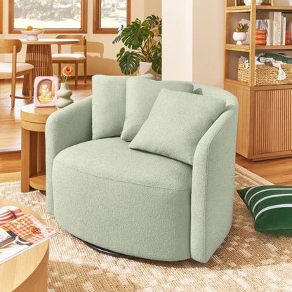 Drew Accent Chair by Drew Barrymore, Sage Boucle