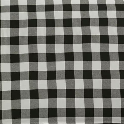 Mountain Plaid 3-Piece Black Cotton Full/Queen Duvet Cover Set
