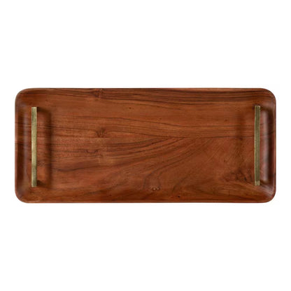Cantwell Walnut Brown Decorative Tray