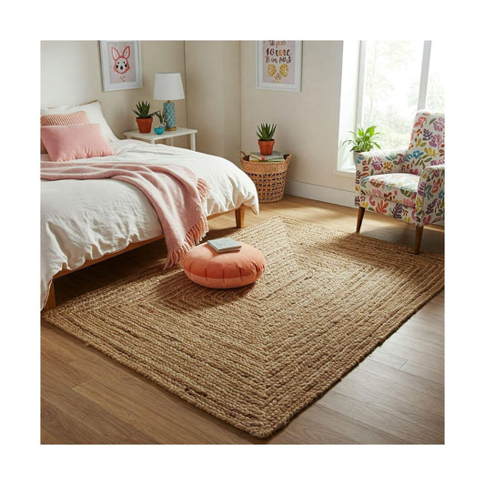 Premium Jute Rug 5X8 Jute Area Rug 5X8 Area Rug Woven Rug Jute Rug 5X7 Boho R...