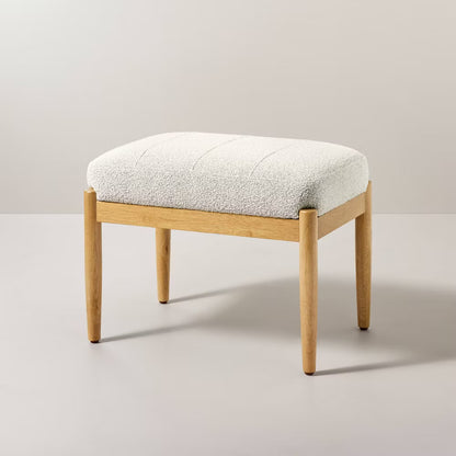 Hearth & Hand W/Magnolia Furniture Ottoman Modern Transitional Bedroom Oatmeal