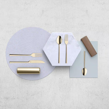 Dallas Stainless Steel Flatware Set, 20-Pieces Champagne. Service for 4