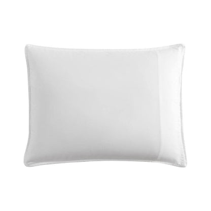 Scrunch Stripe 2-Piece White Microfiber Twin Quilt Set