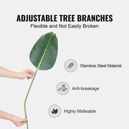 5 Ft. Artificial Birds of Paradise Tree Other Faux Plant Low-Maintenance Plant Lifelike Green Fake Tree