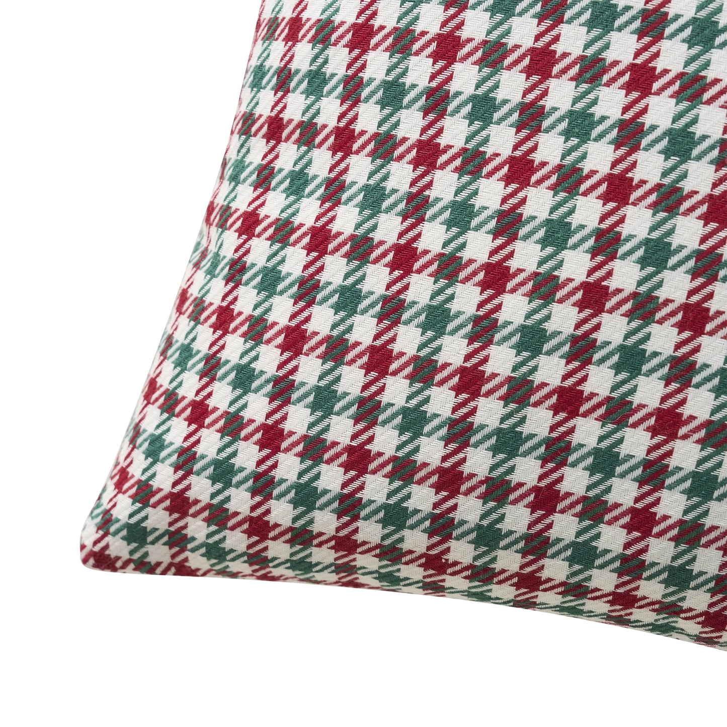 18" X 18" Multi Holiday Houndstooth Decorative Pillows (2 Count)
