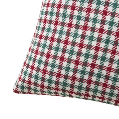 18" X 18" Multi Holiday Houndstooth Decorative Pillows (2 Count)