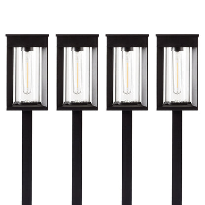 GTX Solar LED Pathway Lights, 4-Pack