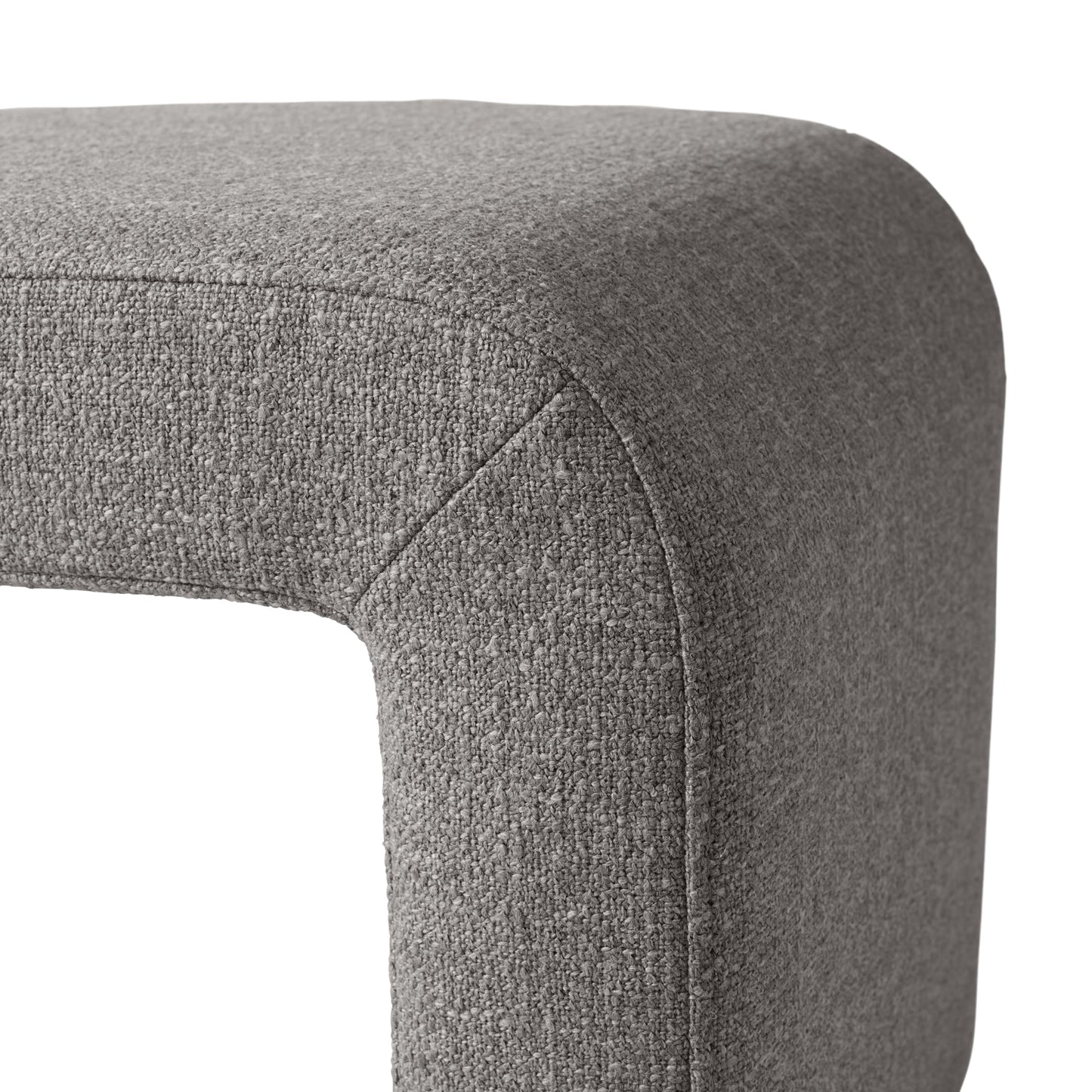Juliet Waterfall Boucle Ottoman, Truffle Brown
