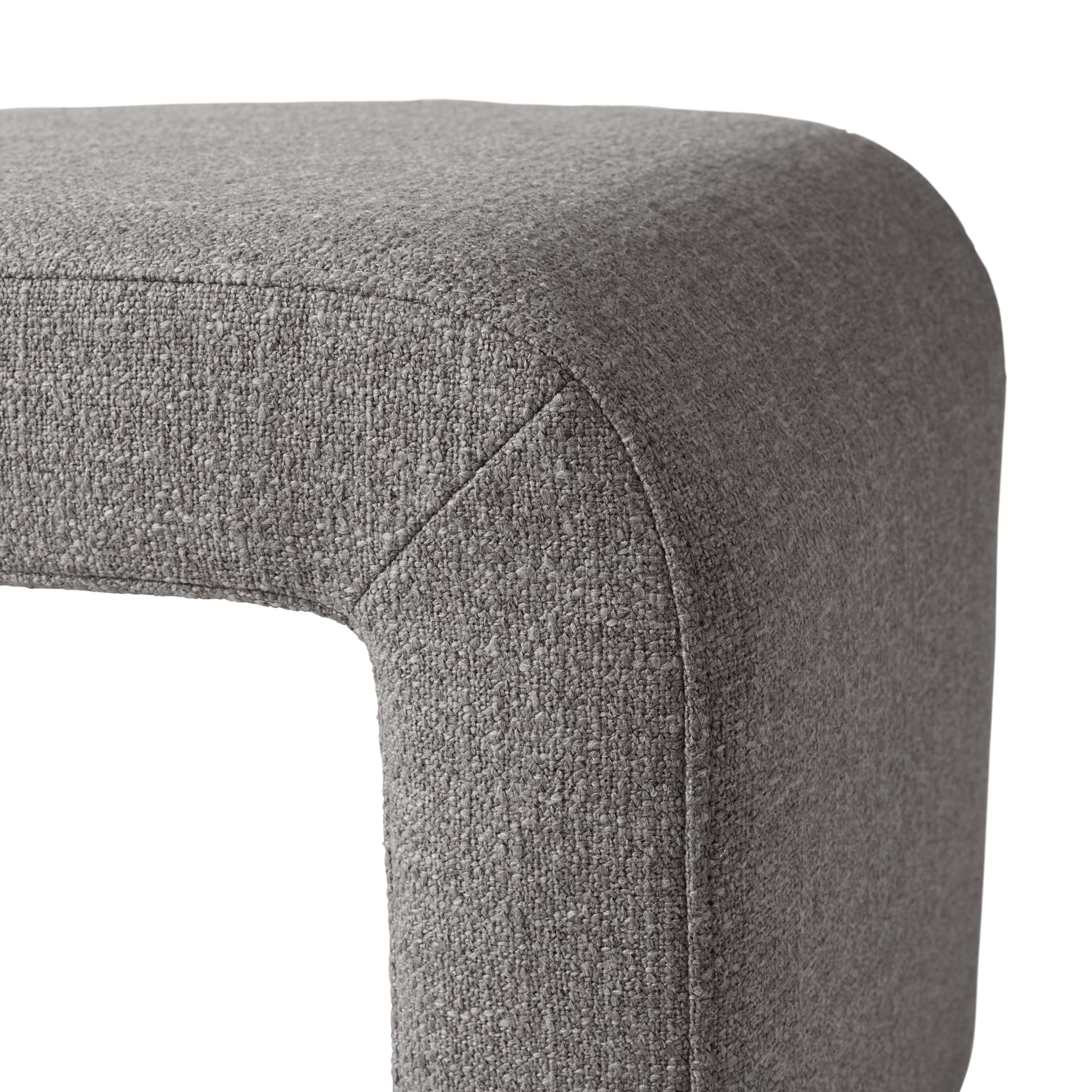 Juliet Waterfall Boucle Ottoman, Truffle Brown