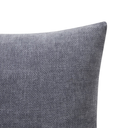 Solid Chenille Decorative Throw Pillow Set, Grey, 18" X 18", 2 Pieces