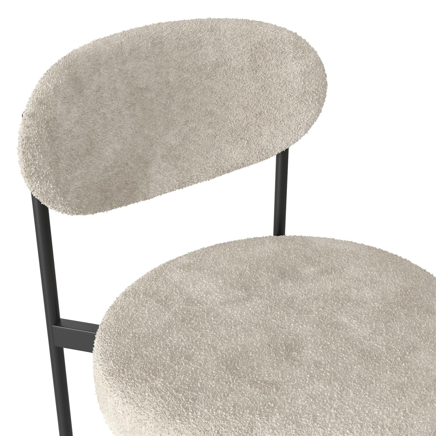 Boucle Counter Stool, Cream