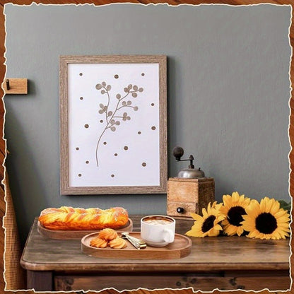 2Pcs LDQ Elegant Wooden Serving Tray - Japanese Style, Space-Saving Design, Perfect for Home Decor and Kitchen Accessories - Prohibited for Sale on the Temu Platform