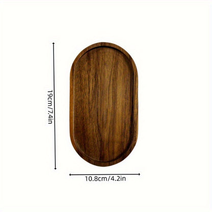 2Pcs LDQ Elegant Wooden Serving Tray - Japanese Style, Space-Saving Design, Perfect for Home Decor and Kitchen Accessories - Prohibited for Sale on the Temu Platform