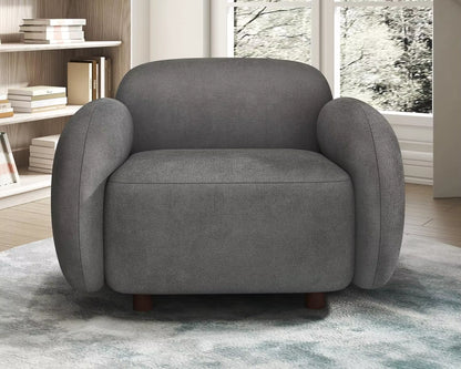3 Seater Sofa, Modern Couch with Soft Boucle Upholstered, Comfy Cloud Sofa Couch for Living Room Home Office Sherpa Curved Couch