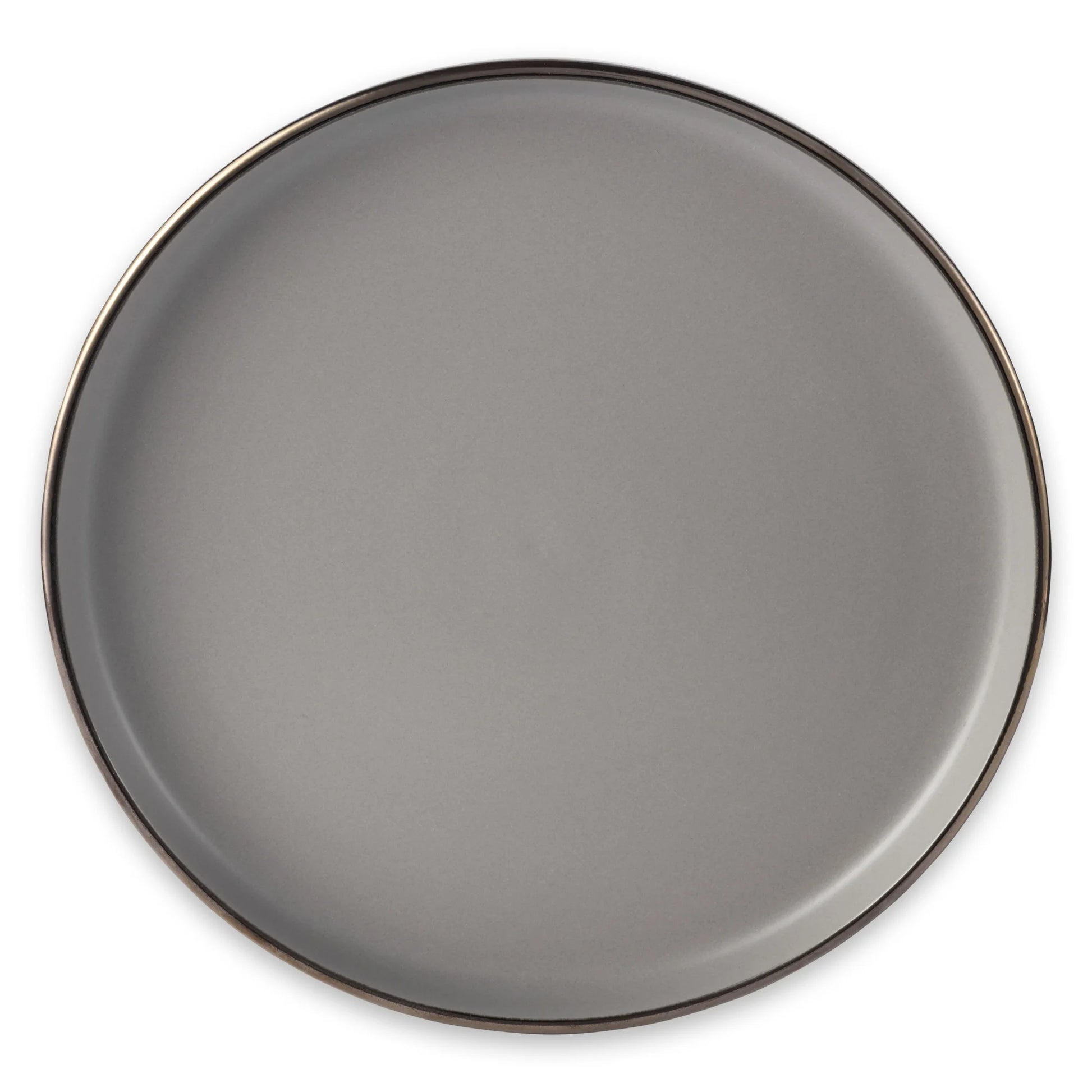 Ava 12-Piece Ceramic Dinnerware Set Gray