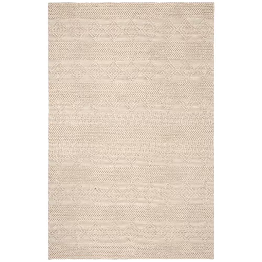 Natura Ivory 5 Ft. X 8 Ft. Striped Diamonds Area Rug