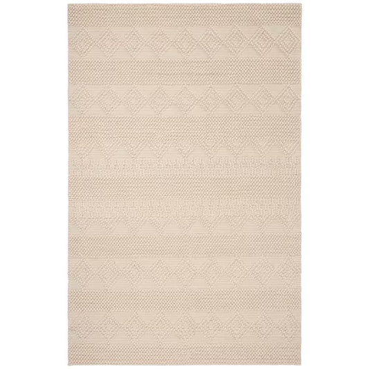 Natura Ivory 5 Ft. X 8 Ft. Striped Diamonds Area Rug