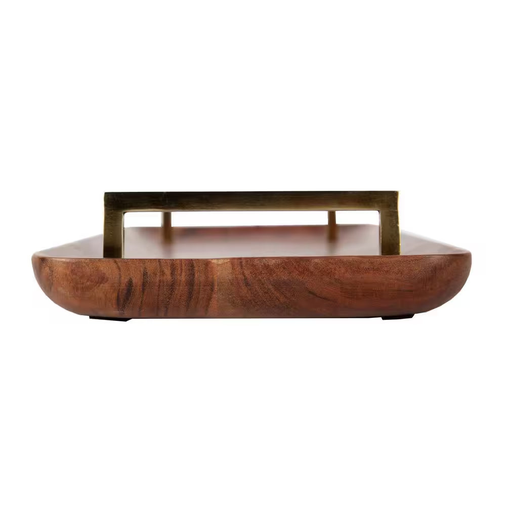 Cantwell Walnut Brown Decorative Tray