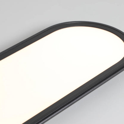 Modern Linear Ceiling Lights,48W Dimmable LED Ceiling Lamp,Full Spectrum Long Ceiling Light,39.4 Inch Ultra Thin Low Profile Light Fixture for Bedroom Kitchen Closet Hallway, Black/3000-6500K