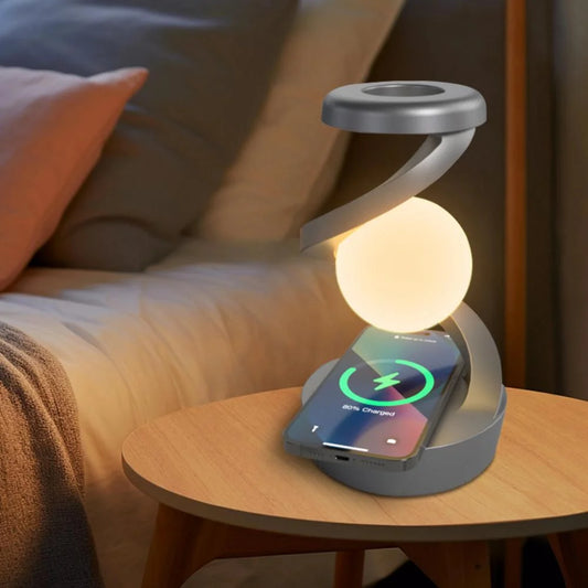 Levitating Lamp - Color Changing Night Light, 6-Color Ambient Glow for Bedroom/Office, Floating Decor with USB Power,Gift-Ready Packaging
