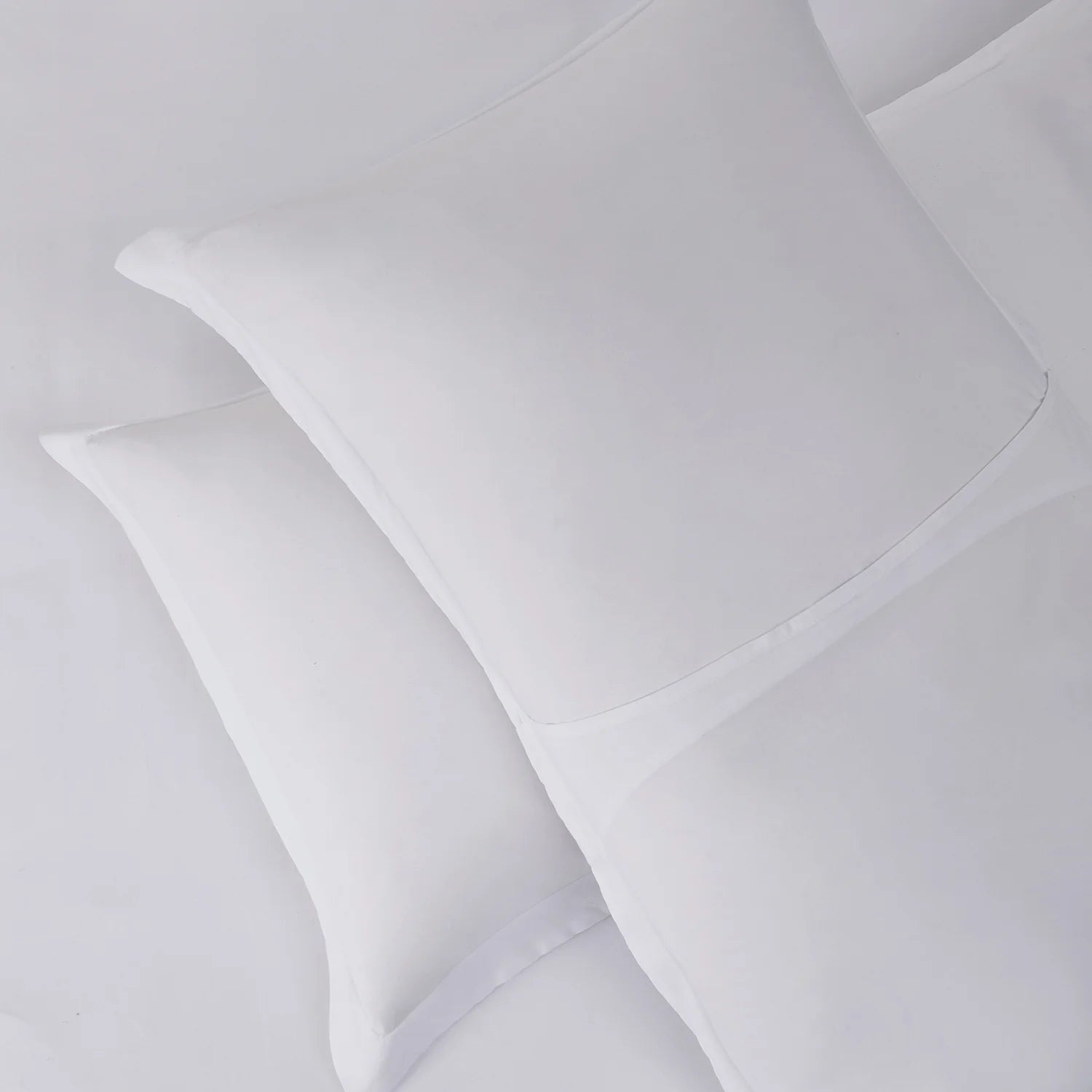 3Pc Duvet Cover Set, Luxury Microfiber Duvet Cover Queen with Pillow Shams, White