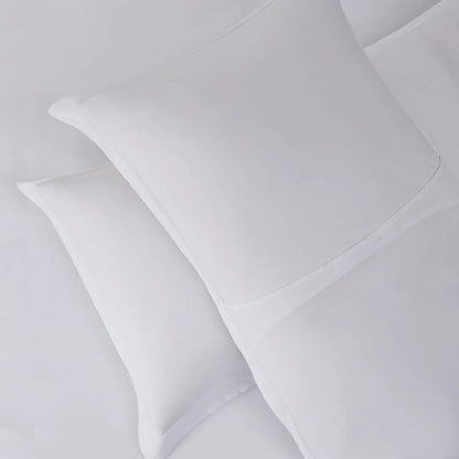 3Pc Duvet Cover Set, Luxury Microfiber Duvet Cover Queen with Pillow Shams, White