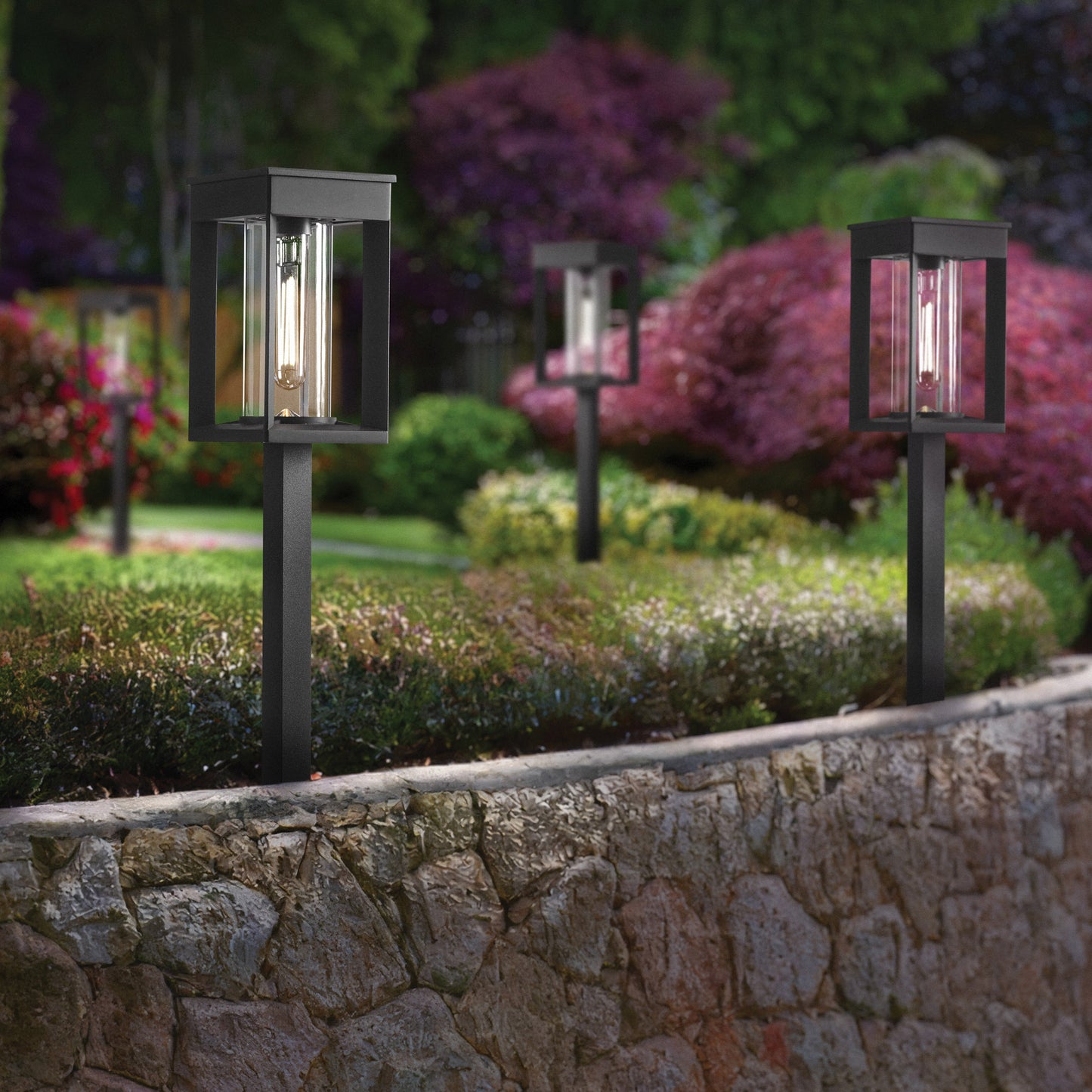 GTX Solar LED Pathway Lights, 4-Pack