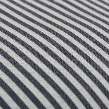 Buttons Decorative Throw Pillow Cover Stripes Pillow Case Farmhouse Cushion Cover for Sofa Couch Bed 16 X 20 Inches Grey