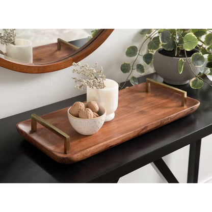 Cantwell Walnut Brown Decorative Tray
