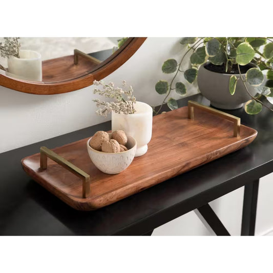Cantwell Walnut Brown Decorative Tray