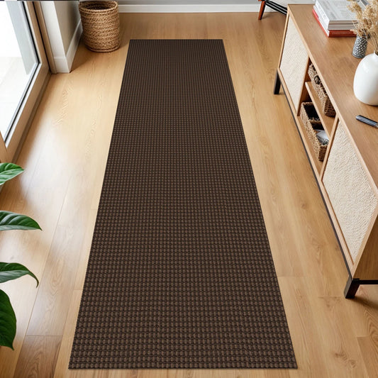 Runners 2X7 Ft Boho Hallway Runner Rug Washable Runner Rugs with Rubber Backing Cotton Entryway Runner Rugs Floor Rugs for Kitchen Bathroom Entryway Bedroom, Reddish Brown/Coffee