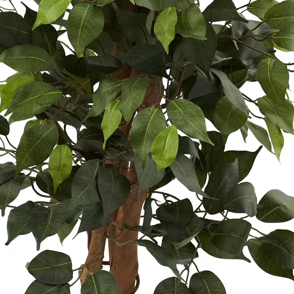 44 In. Artificial Ficus Tree with Decorative Planter