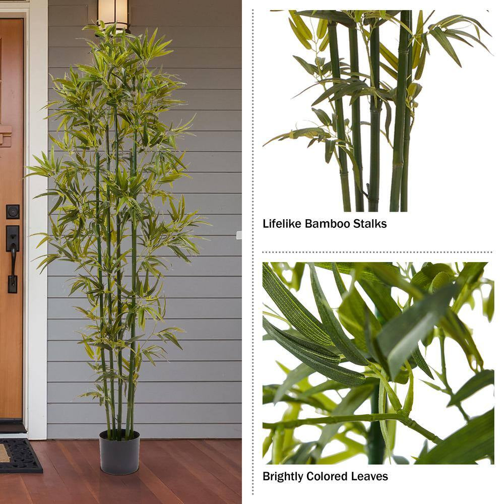 6 Ft. Artificial Bamboo Trees (Set of 2)