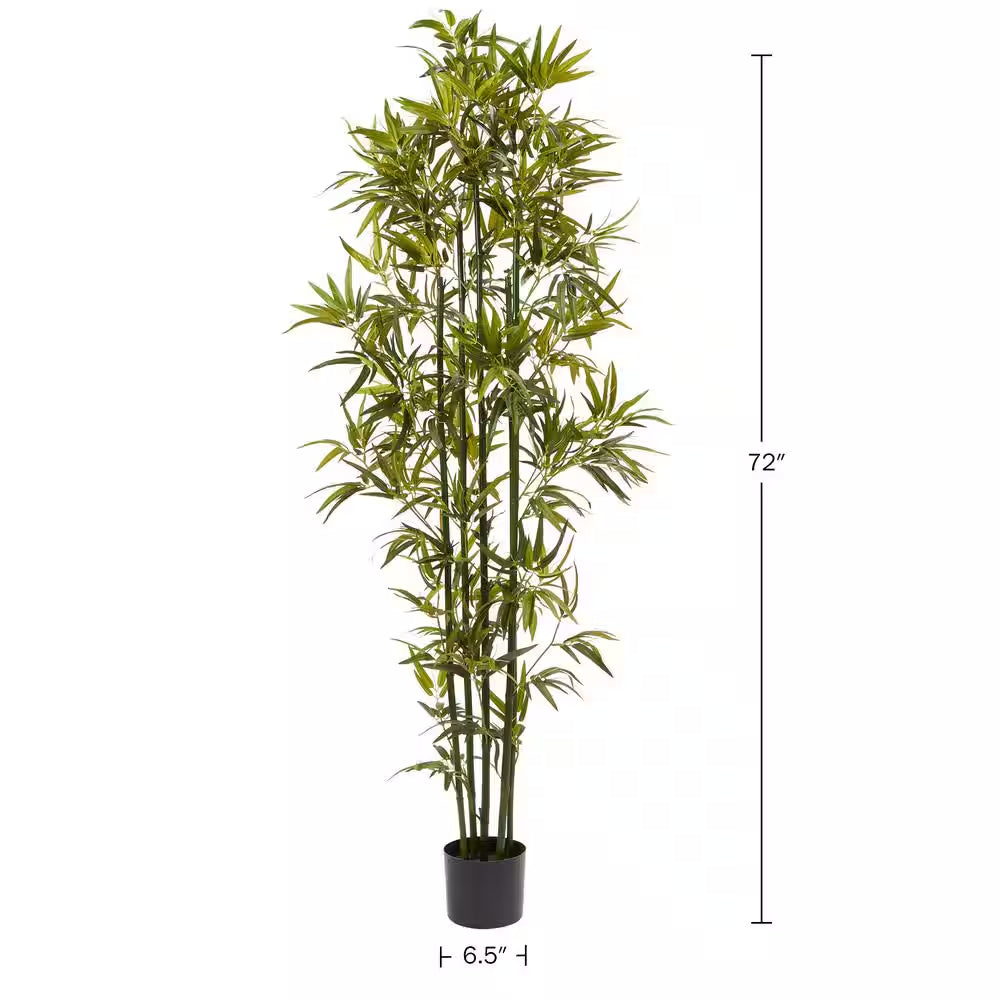 6 Ft. Artificial Bamboo Trees (Set of 2)