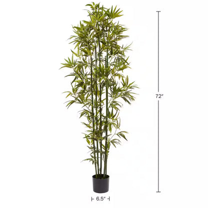 6 Ft. Artificial Bamboo Trees (Set of 2)