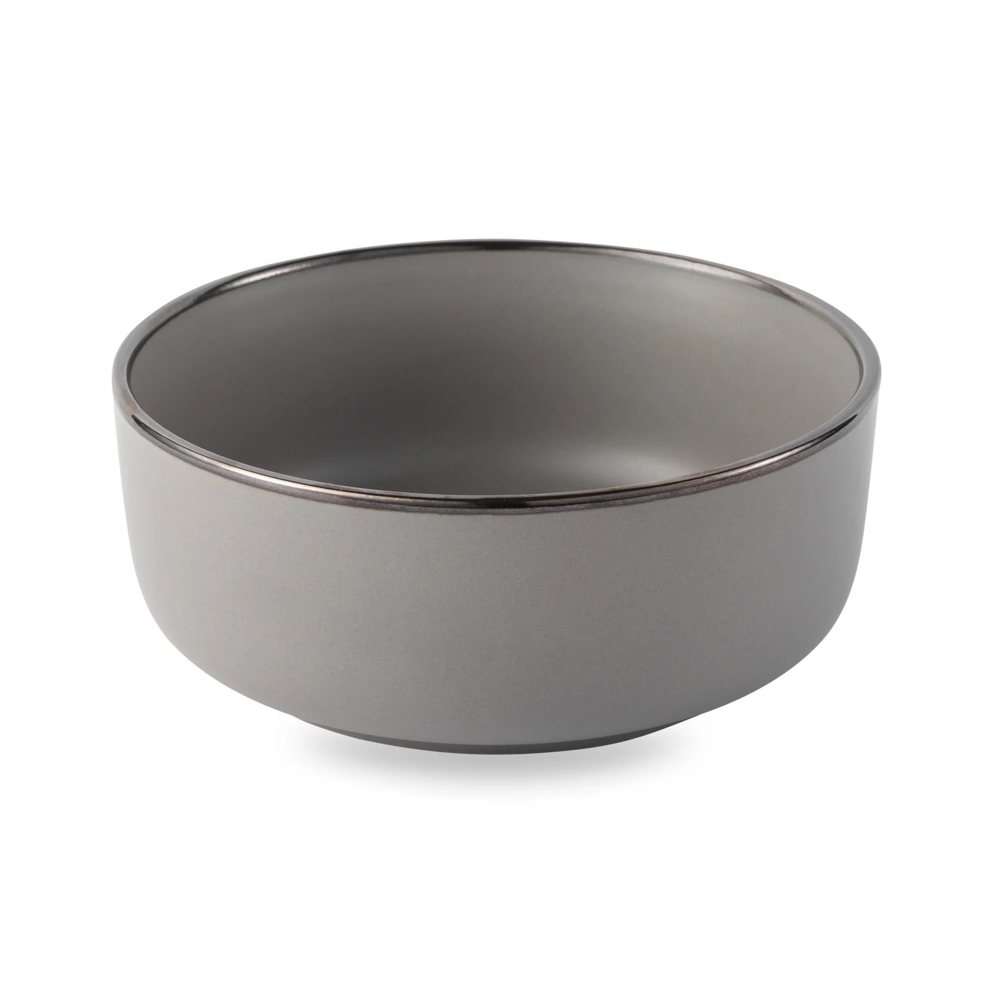 Ava 12-Piece Ceramic Dinnerware Set Gray