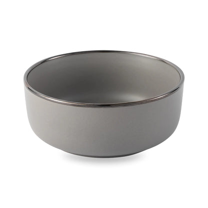 Ava 12-Piece Ceramic Dinnerware Set Gray