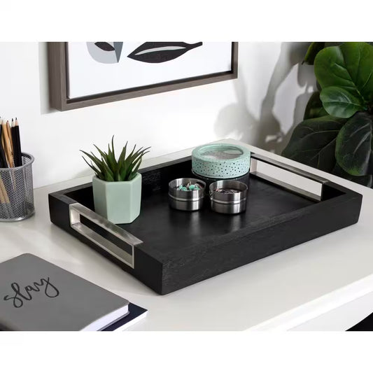 Heller Black Decorative Tray