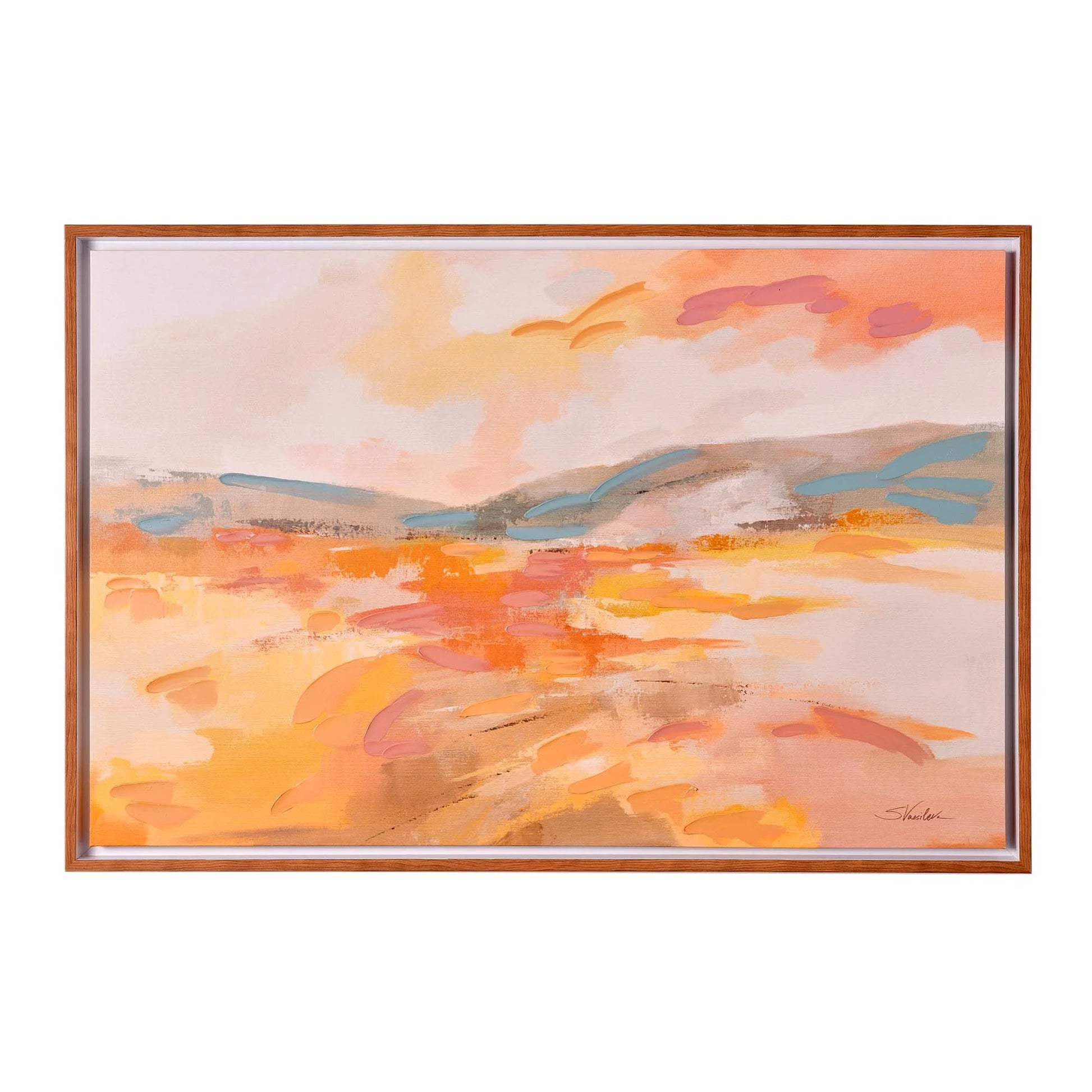 Honeybloom Meadow Embellished Frame Canvas 35"X23"