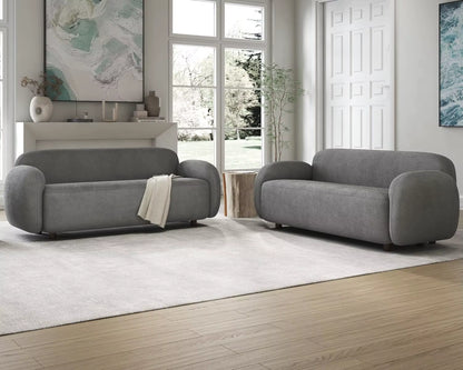 3 Seater Sofa, Modern Couch with Soft Boucle Upholstered, Comfy Cloud Sofa Couch for Living Room Home Office Sherpa Curved Couch