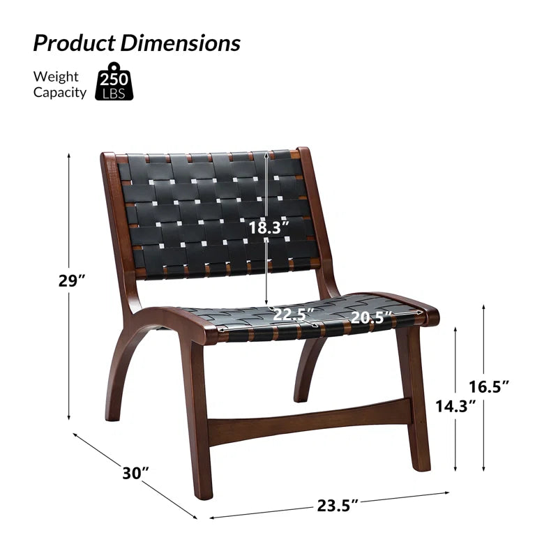 Allegheny Faux Leather Accent Chair