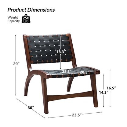 Allegheny Faux Leather Accent Chair
