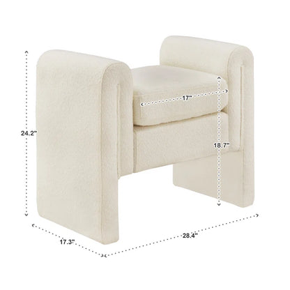 Millwood Boucle Upholstered Bench