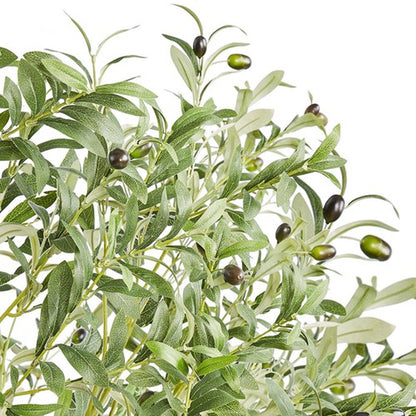 Uimoso 5Ft Artificial Olive Tree Green Tall Faux Lifelike Fake Plant Home Decor