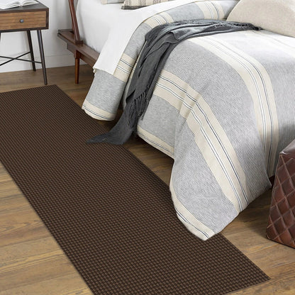 Runners 2X7 Ft Boho Hallway Runner Rug Washable Runner Rugs with Rubber Backing Cotton Entryway Runner Rugs Floor Rugs for Kitchen Bathroom Entryway Bedroom, Reddish Brown/Coffee