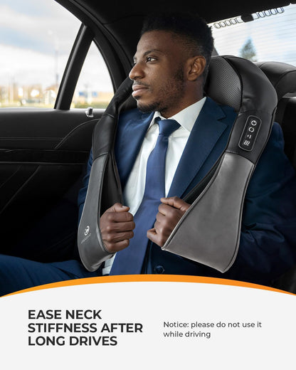 Shiatsu Neck Massager, FSA Eligible Kneading Back Massager with Heat, Gifts for Women Men, Deep Kneading Electric Massage Pillow, HSA Massagers for Back and Neck Shoulder, Gifts for Christmas